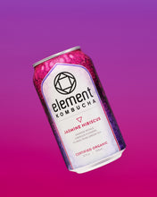 Load image into Gallery viewer, JASMINE HIBISCUS KOMBUCHA - 6 pack of 12oz cans