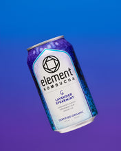 Load image into Gallery viewer, LAVENDER SPEARMINT KOMBUCHA - 6 pack of 12oz cans