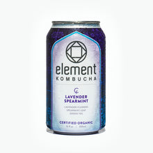 Load image into Gallery viewer, LAVENDER SPEARMINT KOMBUCHA - 6 pack of 12oz cans
