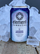 Load image into Gallery viewer, LAVENDER SPEARMINT KOMBUCHA - 6 pack of 12oz cans
